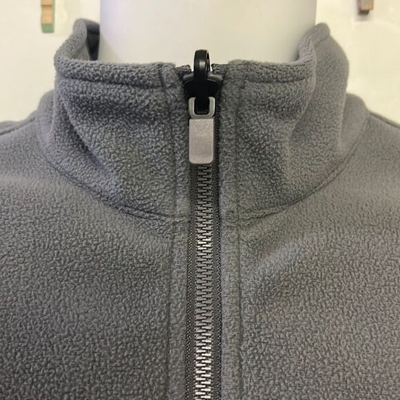 Land’s End Outfitters Unisex Gray Zip-Up Fleece Vest with Pockets- Medium - Picture 6 of 16